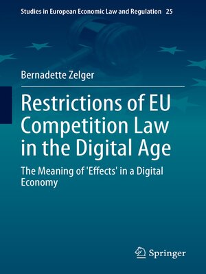 cover image of Restrictions of EU Competition Law in the Digital Age